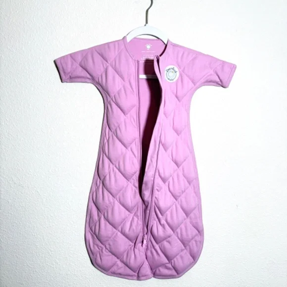 Dreamland Baby Weighted Cotton Quilted Pink Transition Swaddle SIZE 3-6 M